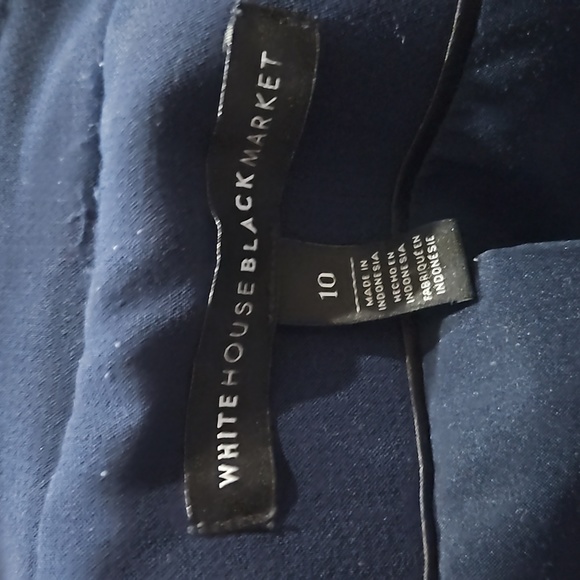 White house black Market blue jacket size 10 - Picture 3 of 4